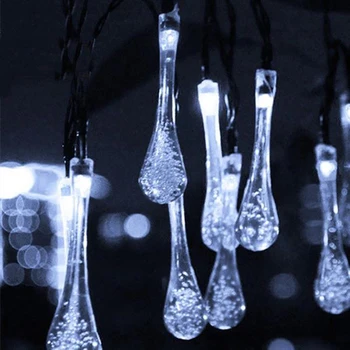 Rantion 30/100 LED Solárne String Svetlá Nepremokavé Raindrop String Rozprávkových Svetiel pre to, Terasa, Záhradné Párty Trávnik Dovolenku Dekorácie