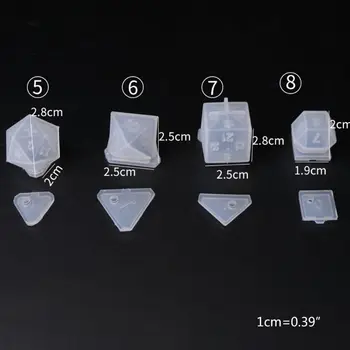 Silikónové Formy, Takže DIY Crystal Epoxidové Formy Kocky Filé Tvar