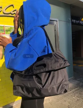 ženy nylon kabelky veľkú kapacitu cestovná taška Bežné ženské taška cez rameno veľký kapsičky black crossbody tašky bolsas