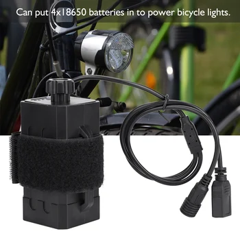 4X18650 Batériu Prípade USB/DC Dvojité Rozhranie Nepremokavé Batérie Bývanie Kryt Pre cyklistov Svetlo na Bicykel Telefón Nabíjanie
