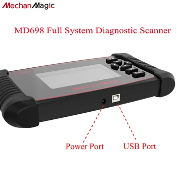 Nové MD698 OBD2 Auto Diagnostika Scanner Tool for Auto ABS, Airbag SAV Olej DPF EPB Reset ODB2 Všetky Systémy Automobilov, Skener
