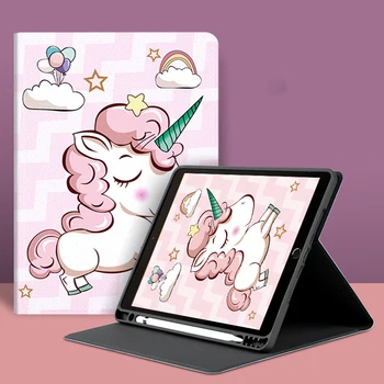10.2-iPad 2019 Flip Prípade Cartoon Pre iPad Mini 5 4 Pro 2020 Tablet Prípade Kryt Auto Spánku Prebudiť Pre iPad Vzduchu 2 iPad Ochranné