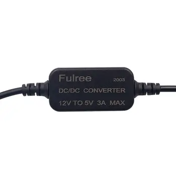 USB Nabíjačka, Nepremokavé DC/DC Converter Regulátor 5V 12V 3A Auto Led Displej Napájanie CPT Auto power Regulátor