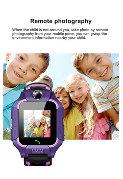 Deti Smart Hodinky Anti-stratil Bezpečné SOS Volanie cez Bluetooth Sim Karty Fotoaparát Vodotesný pre Android Chlapec Dievča Roztomilý Smartwatch 2019