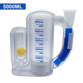 Dýchanie Tréner Vitálna Kapacita Cvičenie Tri-lopta Meter Spirometry Tréner Funkcie Pľúc Dýchanie Exerciser