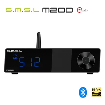 SMSL M200 AK4497EQ DAC Bluetooth 5.0 Podporu 32Bit/768KHz DSD512 Dekodér s Diaľkovým ovládaním