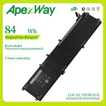 Apexway 11.4 V 84WH 4GVGH Náhradný Notebook Batéria Pre DELL Precision 5510 XPS 15 9550 série 1P6KD T453X