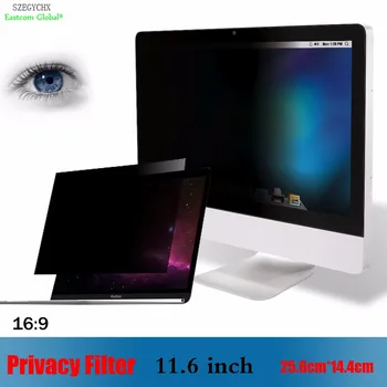 11.6 palce Privacy Filter Anti-glare Displej Ochranná Fólia Pre Notebook 16:9 Veľkosť Notebooku 25.6 cm*14.4 cm