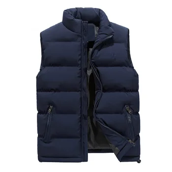 Drop shipping 2018 nové zimné mužov wasitcoat bez rukávov zimná bunda s kapucňou outwear kabát M-3XL AXP145