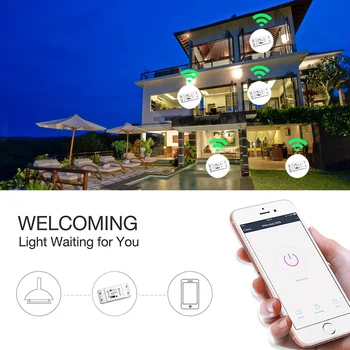 DIY WiFi Smart Light Switch Univerzálny Chránič TimerWireless Diaľkové Ovládanie Práce s Alexa Domovská stránka Google IFTTT Smart Home
