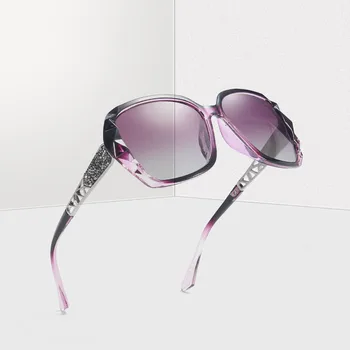 Top módne ženy značky dizajnér polarizované slnečné okuliare, veľká veľkosť kanál slnečné okuliare UV400 Gradient Lunettes de soleil femmes