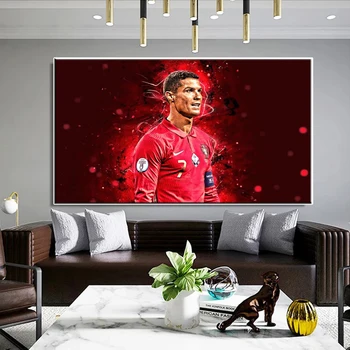 Futbal Star-Ronaldo Plátno na Maľovanie Retro Plagáty a Vytlačí Moderné Nástenné Art Obrázok pre Obývacia Izba Domáce Dekorácie Cuadros