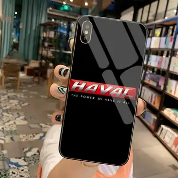 2020 Auto Haval Logo Kryt Black Soft Shell Telefón Prípade Tvrdeného Skla Pre iPhone 11 Pro XR XS MAX 8 X 7 6 6 Plus SE 2020 prípade