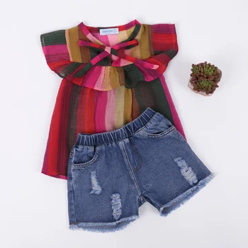 Šaty 2021 Letné Deti Oblečenie Top+Krátky Oblek Dieťa Dievča Oblečenie Dievčatá Oblečenie