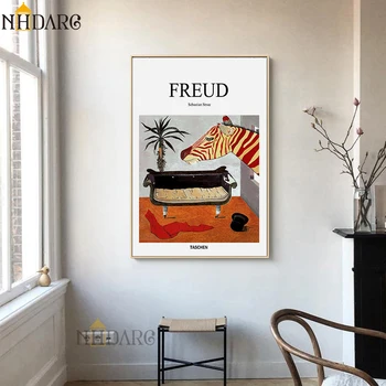 Freud Psychoanalytik Gauč Stále Života Plagáty a Vytlačí Plátno Umelecké Maľovanie na Stenu Obrázok pre Obývacia Izba Chodba Klinike Dekor