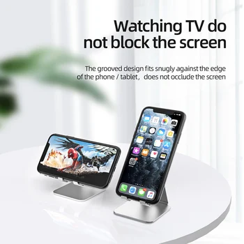 !ACCEZZ Ploche Držiaka Telefónu, Pre iPhone 11 8 7 6 Huawei Xiao Samsung Tablet iPad Hliníkový Univerzálny Mobilný Telefón Stojan Podporu