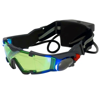 Bezpečnostné Okuliare Lyžiarske Okuliare Nastaviteľné LED pre Nočné Videnie S Flip-Out Zimného Vetru Snowboard Okuliare Pre Outdoorové Športy