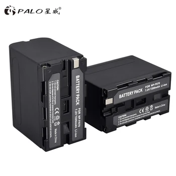 PALO NP-F970 NP F960 F970 fotoaparát batérie 7200mAh+LCD Duálny slot nabíjačka pre SONY F930 F950 F770 F570 CCD-RV100