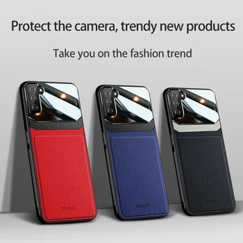 Puzdro Pre Samsung Galaxy S21 S20 S10 S9 S8 Plus Prípade Shockproof Nárazníka PU Kožené Zadný Kryt Pre Galaxy Note 20 10 8 9 Ultra Lite
