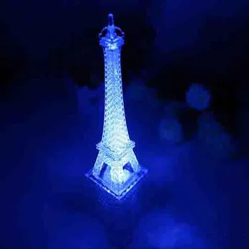 Dekoratívne osvetlenie, Eiffelova Veža Farbu Meniace LED Nočné Svetlo, Spálne, detský Domov dekor Dekorácie obchod so Sochou Vianočný darček