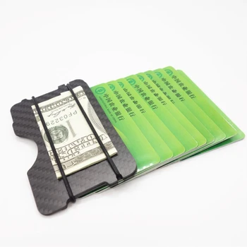 Horúce 2020 Módne Kovové Uhlíkových Vlákien ID Kreditnej Karty Držiteľ Black Box Vrecko vizitky Peňaženka S RFID Anti-vedúci Peňaženky Mužov