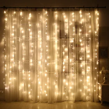 Víla Svetlá LED Záves String Svetlá, Vianočné Dekorácie pre Domov Vianočné Ozdoby, Dekorácie Nový Rok Garland Domova