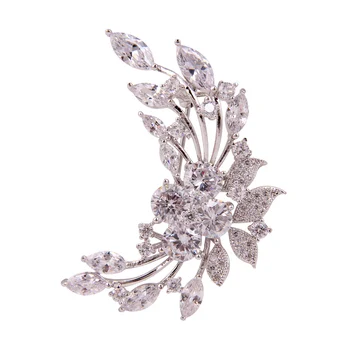 Kórejský Dizajn Žien Brošne Crystal Medi Zirkón Kovové Duté-Out Vysokú Kvalitu Srsti Brošňa Kolíky Šperky pre Lady Dievčatá 2020