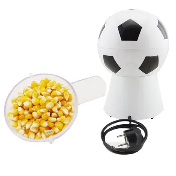 220V Futbal Popcorn Stroj Mini Domácnosti Automatické teplovzdušné DIY Popcorn Maker Stroj Tvorivé Malé Puffing Stroj