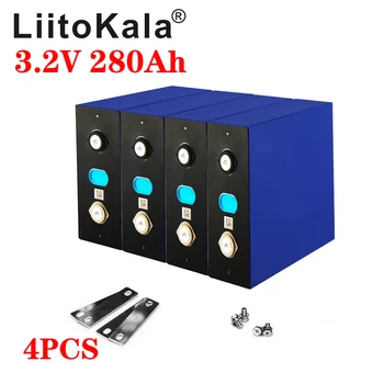 4PCS LiitoKala 3.2 V 280Ah lifepo4 batérie DIY 12V 280AH nabíjateľná batéria pre E-scooter RV Solárny systém na uskladnenie Energie