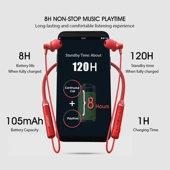 Lenovo Slúchadlá Bluetooth5.0 Bezdrôtový Headset Magnetické Neckband Slúchadlá IPX5 Nepremokavé Športové Slúchadlá s potlačenie Šumu Mikrofónu