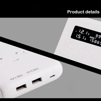 Dual USB QC3.0 Výstup 6x 18650 Batérie DIY Power Bank Box Držiteľ Prípade Rýchlu Nabíjačku Na Mobilný Telefón, Tablet PC