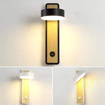 Spálňa Nástenné Svietidlo LED Zdroj Svetla Kovové Lampy Telo Akryl Tienidlo Schodisko Lampa Uličkou Lampa Foyer Lampa Spálňa Lampa