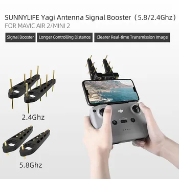 Sunnylife Yagi-Uda Antény, 2.4 Ghz/5.8 Ghz, Diaľkové ovládanie Signálu Booster Range Extender pre DJI Mavic Mini 2 /Air 2 Drone