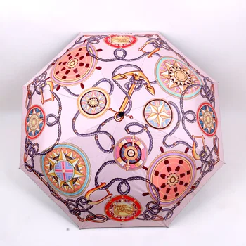 Nové módne dáždniky nádherné dáždniky, slnečníky s trojnásobne plne automatické opaľovací krém dáždniky s box tri farby