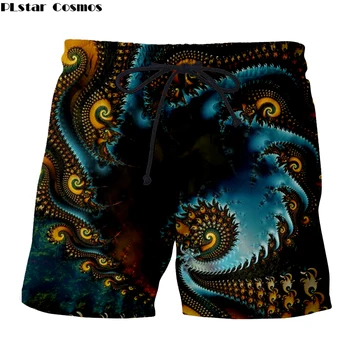 Pánske Oblečenie Letné pláž nosiť 3D Tlač Bežné Šortky oči trippy mystic Gotický Havaj Pánske Krátke Nohavice neónové svetlo v Indickom štýle