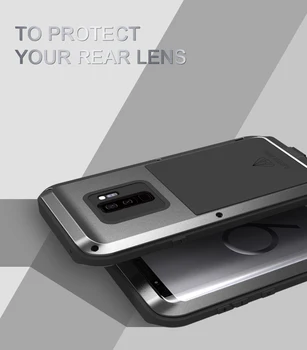 Vodotesné puzdro Pre Samsung Galaxy S9 Plus Láska Mei Pevného Shockproof Hliníkový Kryt Telefónu Samsung Galaxy S9+ Prípadoch capa funda