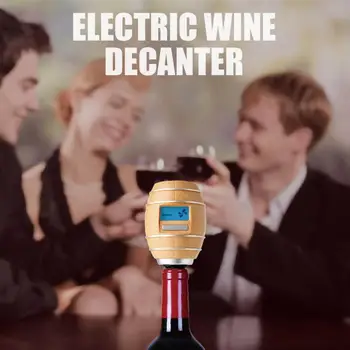 Smart Kyslíka Víno Decanter Čerpadla Aerator Barel, Tvarované Elektrické Víno Karafu s LCD Displejom Víno Pourer Kuchyňa Bar Nástroje