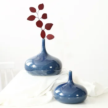 Nordic štýl tvorivé dekorácie, vázy svetlo luxusné keramické vázy kvet usporiadanie nádoby moderný minimalistický dom dekorácie