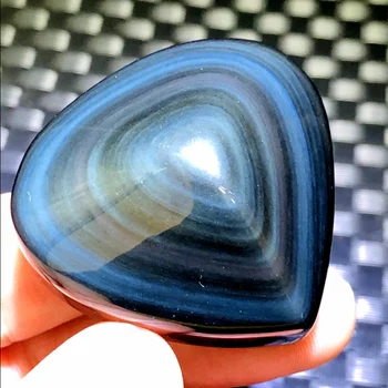 Krásne prírodné farby obsidian v tvare srdca energy healing bytové zariadenie