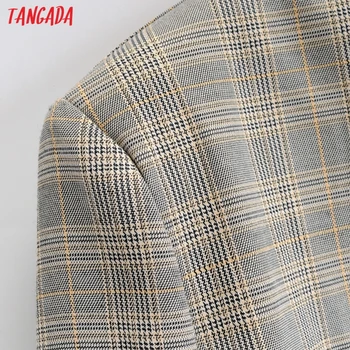 Tangada 2020 jeseň ženy vintage koberčeky sako sukne vyhovovali 2 dielna sada žena bunda dámske ležérne sako Sukne, Súpravy SY167