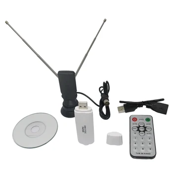 Digitálny satelit DVB T2, USB TV Tuner s anténou Diaľkové HD TV Prijímač pre DVB-T2/DVB-C/FM/DAB USB TV Stick TVR901
