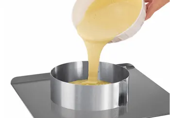 Nastaviteľné Mousse Krúžok 3D Kolo Srdce Námestie Tortu Formy Nerezové Formy na Pečenie Kuchyňa Dezert Cake Zdobenie Nástroje