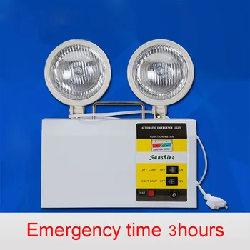 Nabíjateľná Dvojité Hlavu LED Núdzové Svetlo 3W Automatické Led Bezpečnosti UKONČIŤ Oheň, Svetlo, Čas Trvania 3-4Hours