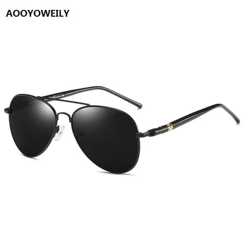 Luxusné pánske Polarizované slnečné Okuliare Jazdy Slnečné Okuliare Pre Mužov, Ženy Značky Dizajnér Male Vintage Čierna Pilot, slnečné Okuliare UV400