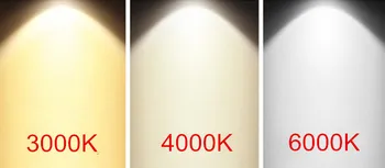 Stmievateľné LED Zapustené Downlight 5W 7W 10W 12W 15W LED Stropné Bodové Svetlo 3000K/4 000 K/6000K Black/White Bývanie Svetlo