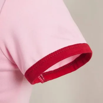 2018 milenca srdca tlače ženy t-shirt Patchwork letné tričká Módne bavlna ružová fitness plodín topy sexy Ostrihané