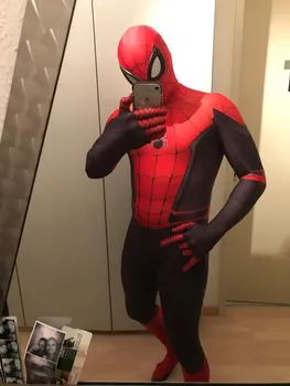 Lejos de casa Peter Parker disfraz de Cosplay Lycra Spandex Zentai traje de Halloween disfraz de superhéroe disfraces halloween
