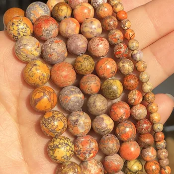 Prírodný Kameň Oranžová, Žltá Americký Turquoises Howlite Minerály, Perly Pre Šperky, Takže DIY Náramok Príslušenstvo 15