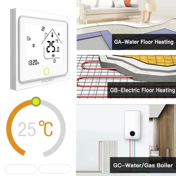 WiFi, ZigBee Termostat Regulátor Teploty Vody Elektrické Teplé Podlahové Kúrenie Voda Plyn, Kotol Pracuje s Google Domov Tuya