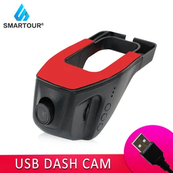 Smartour Auta DVR dash Fotoaparát USB dvr kamera GPS Prehrávač, Digitálny HD Video 1080P Registrator Rekordér Pre Android Systém
